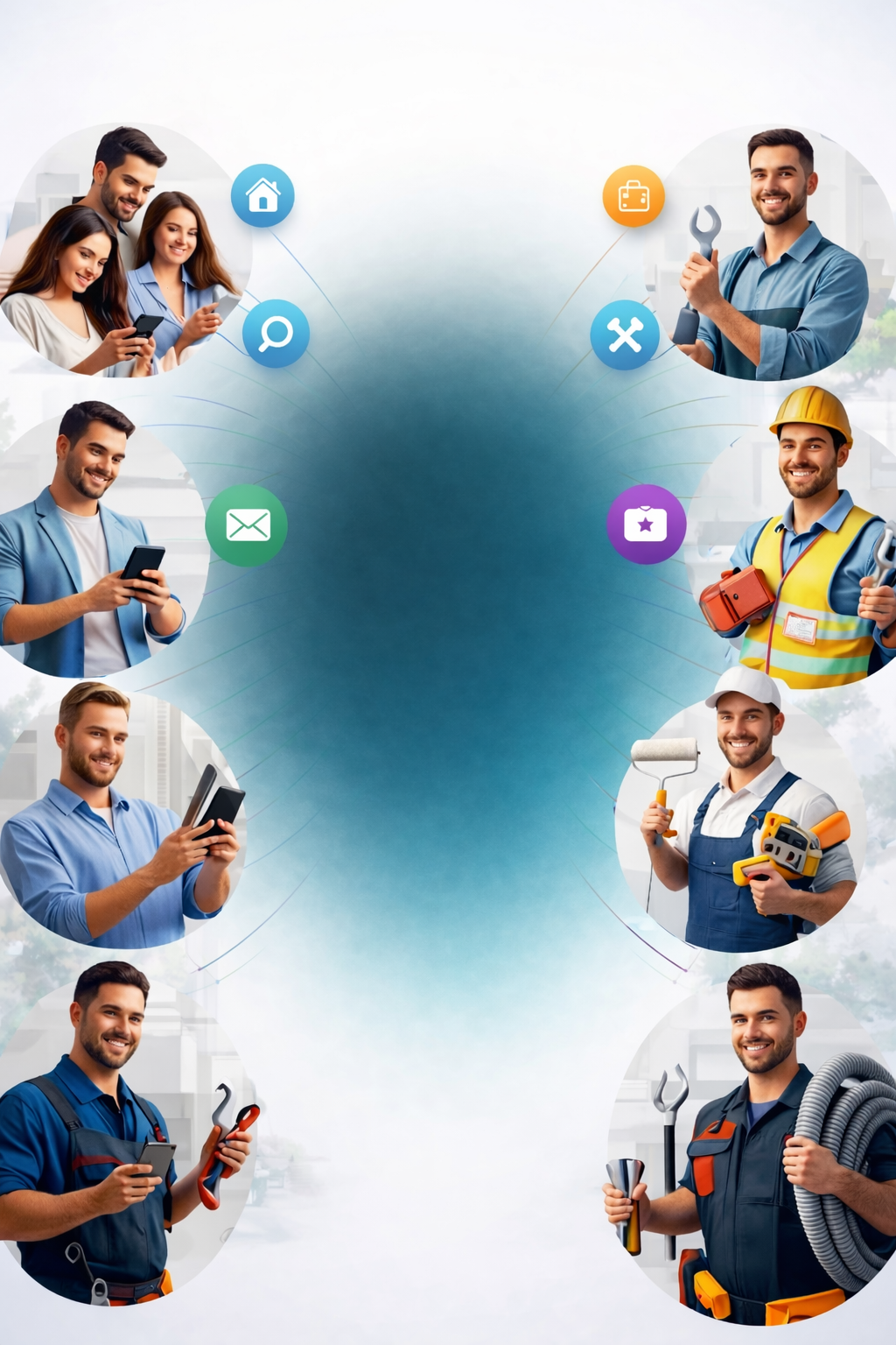 Conectamos clientes con profesionales en Málaga, Granada y Cádiz para servicios de fontanería, reformas, electricidad, pintura y limpieza